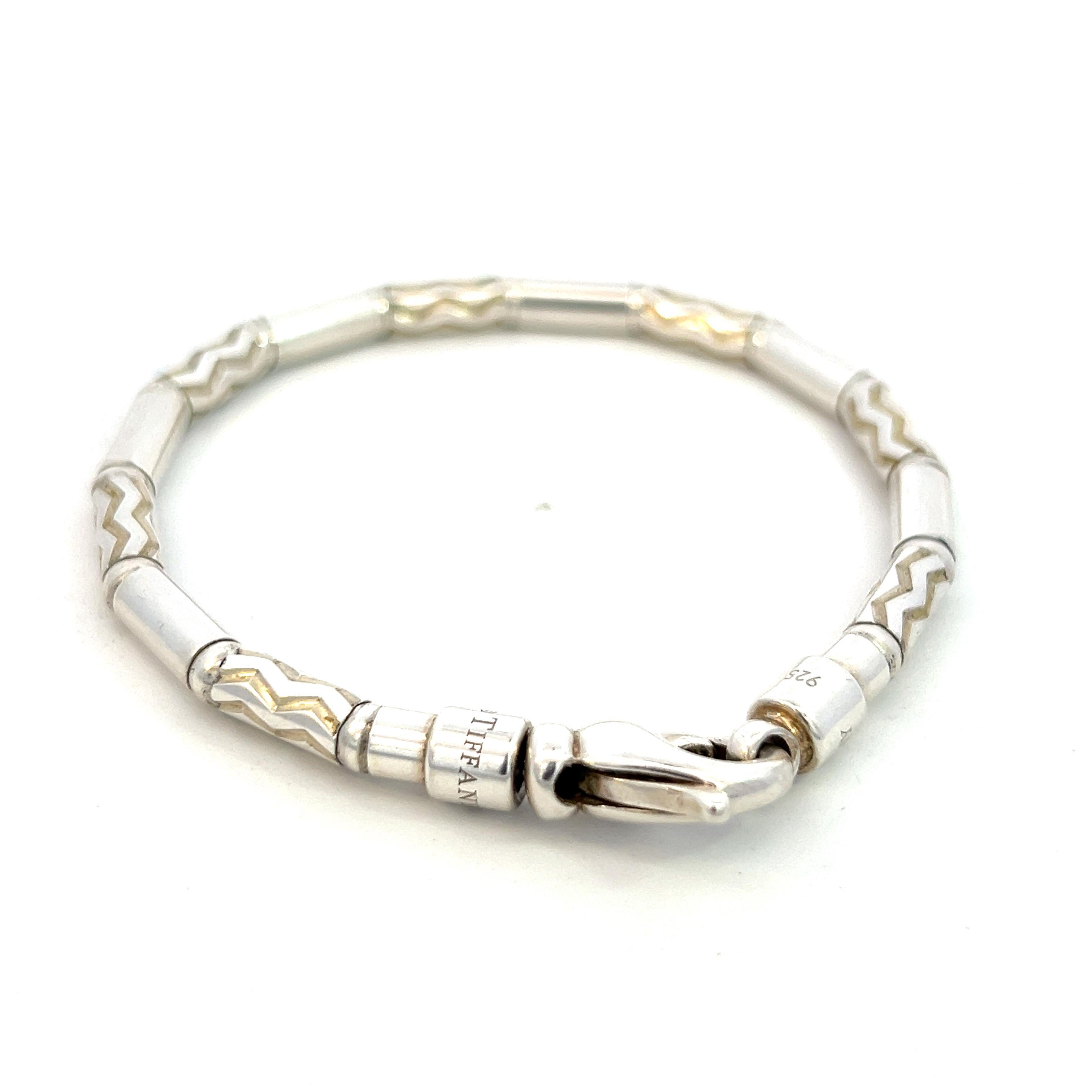 Tiffany & Co Estate Deutsch Zig Zag Armband 7,5