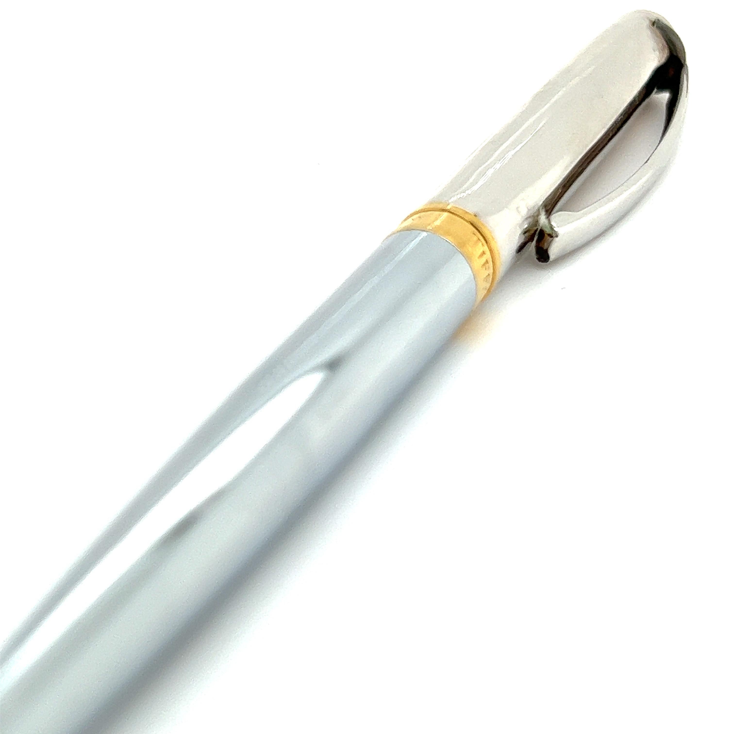 Vergoldeter Kugelschreiber aus Sterlingsilber, Nachlass von Tiffany & Co im Zustand „Gut“ im Angebot in Brooklyn, NY