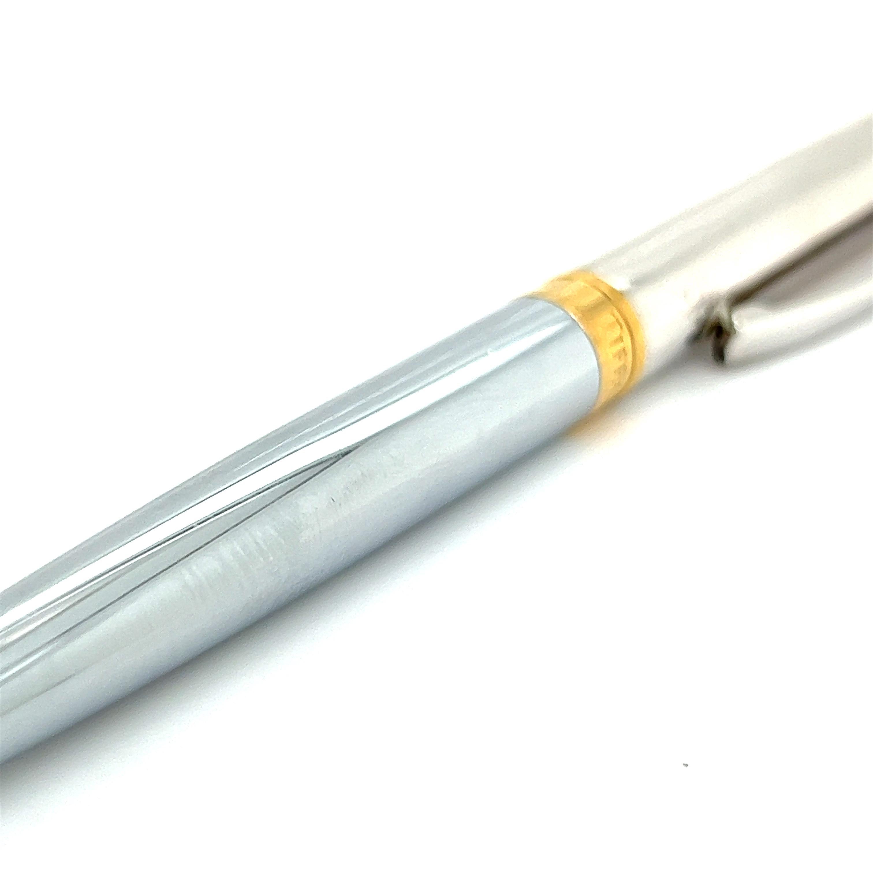 Vergoldeter Kugelschreiber aus Sterlingsilber, Nachlass von Tiffany & Co im Angebot 3