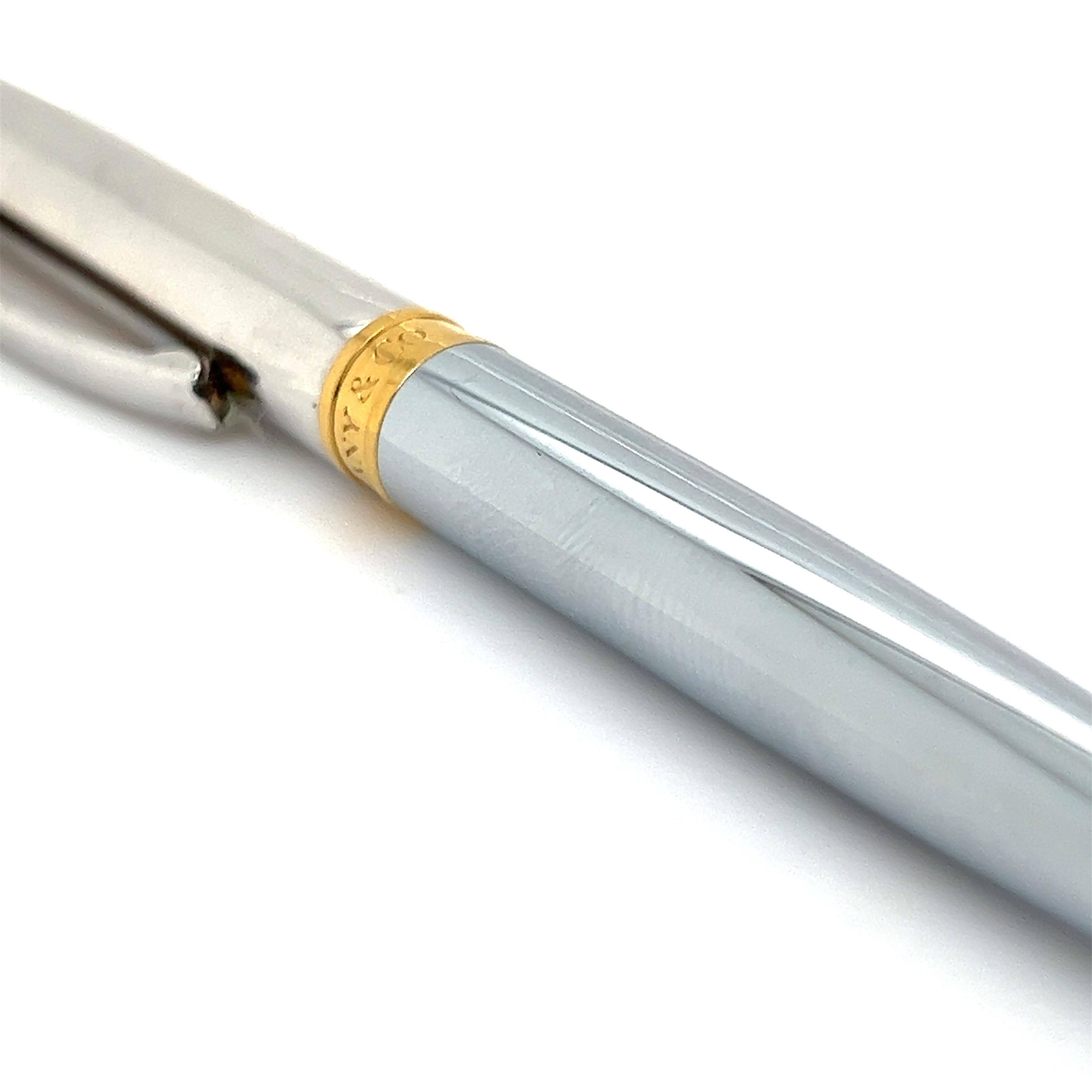 Vergoldeter Kugelschreiber aus Sterlingsilber, Nachlass von Tiffany & Co im Angebot 4