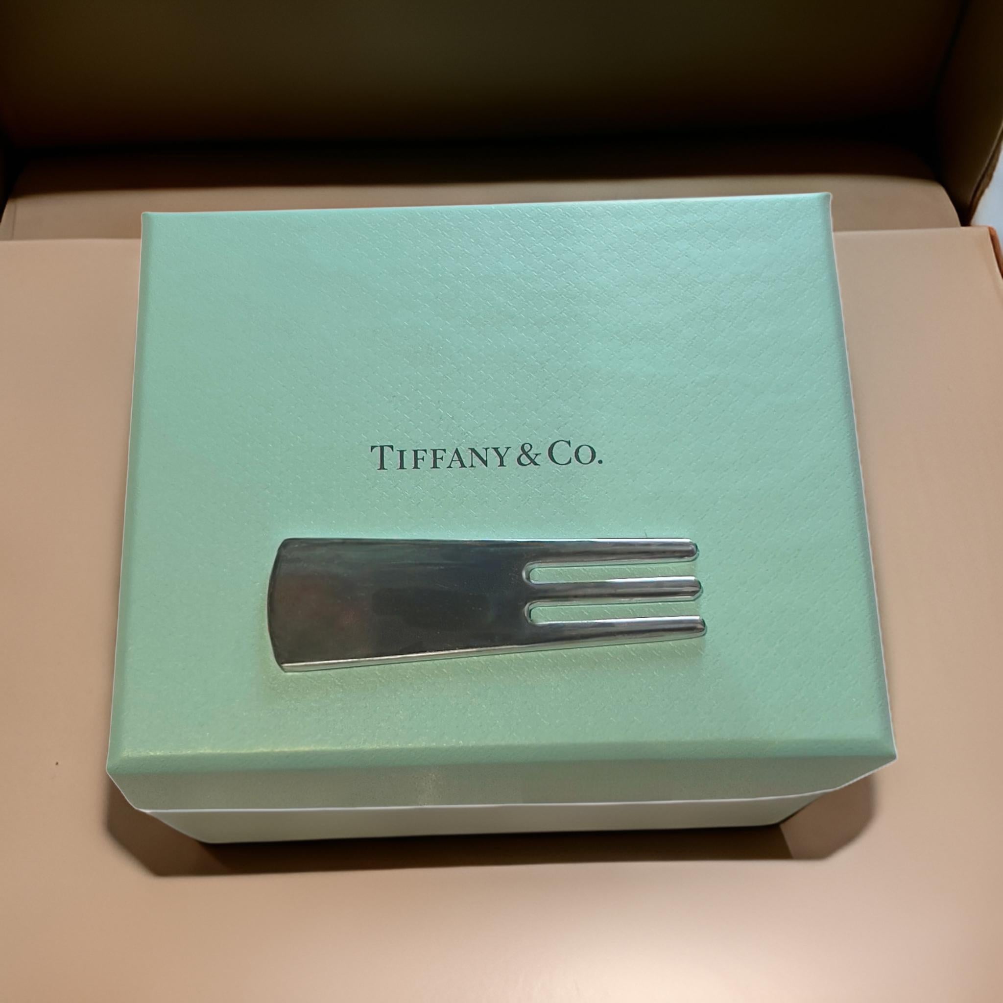 Auténtico Tiffany & Co Estate Golf Divot 3 garras 2,5