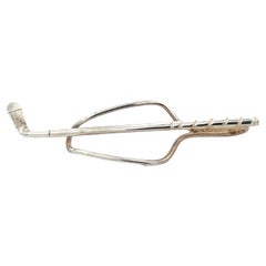 Pasador de corbata de golf Tiffany & Co Estate Plata
