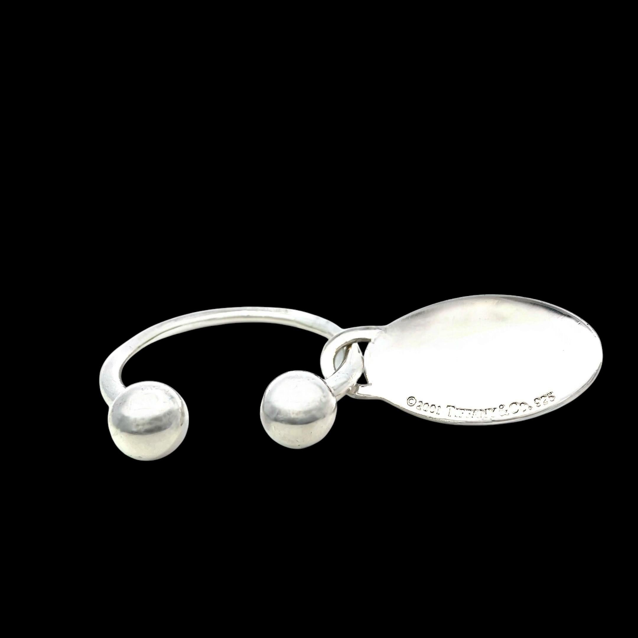 Llavero adorno colgante Tiffany & Co Estate Plata de ley en venta 1