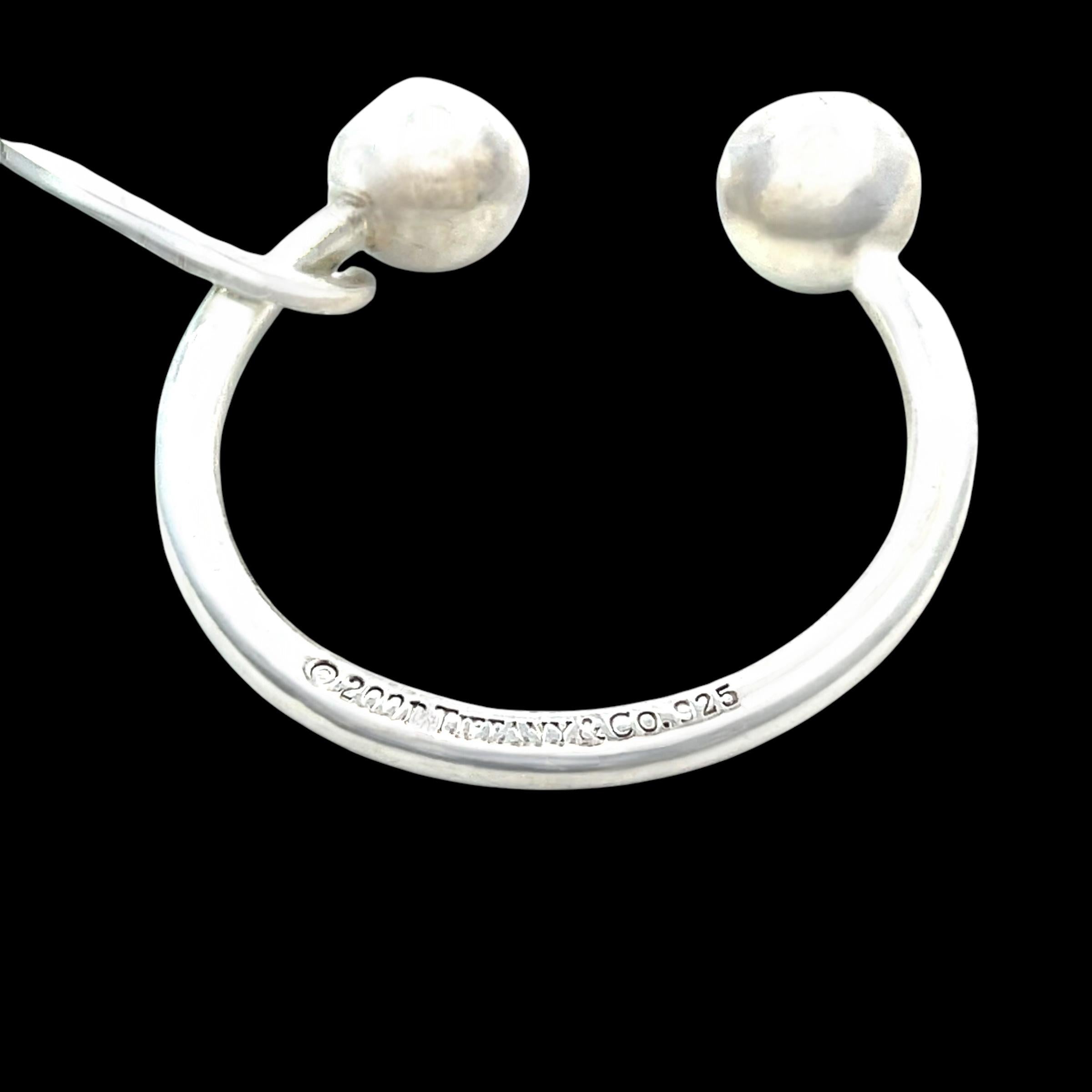 Llavero adorno colgante Tiffany & Co Estate Plata de ley en venta 2