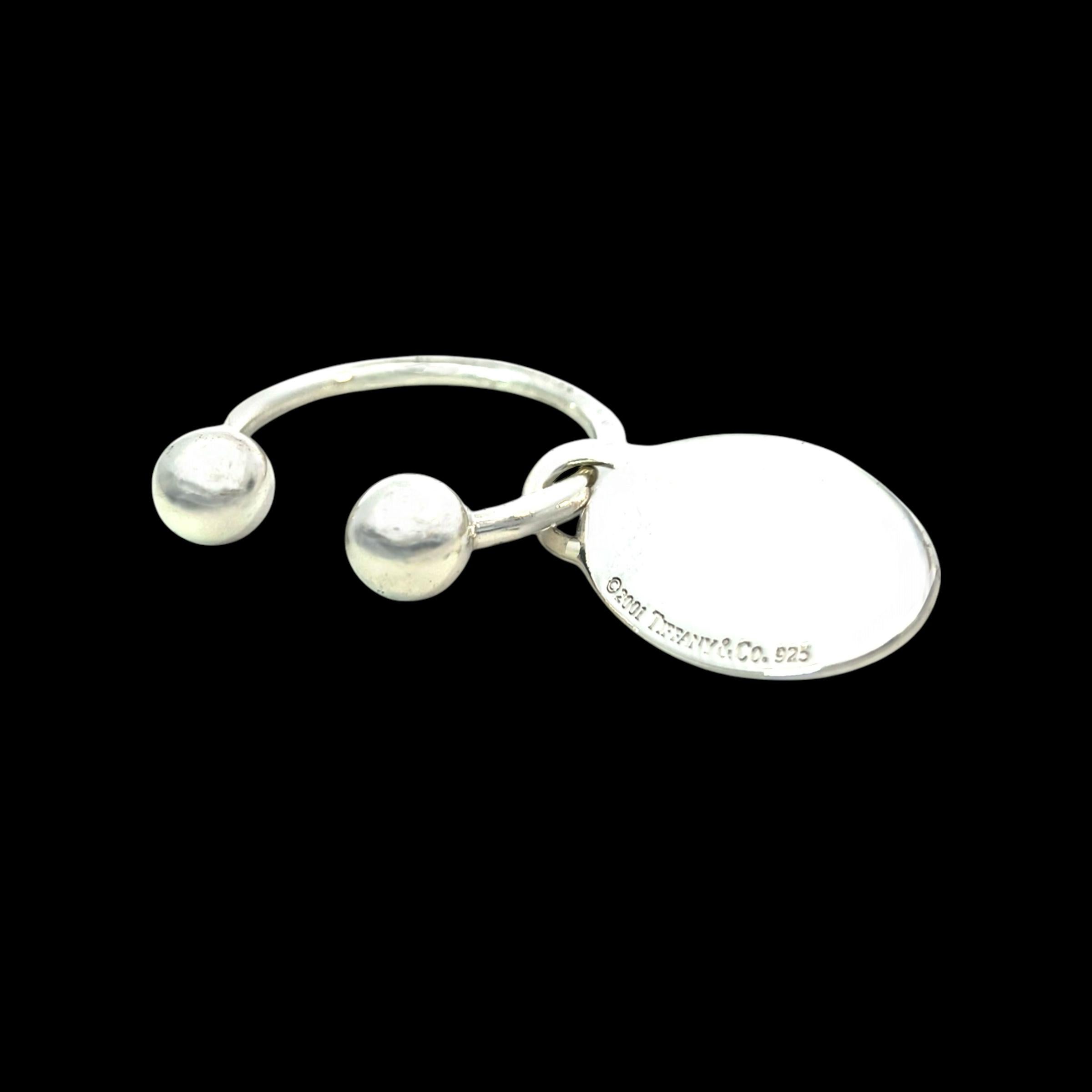 Llavero adorno colgante Tiffany & Co Estate Plata de ley en venta 4