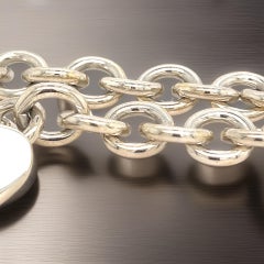 Tiffany & Co Estate Heart Charm Bracelet 7.5" Sterling Silver 35.7g