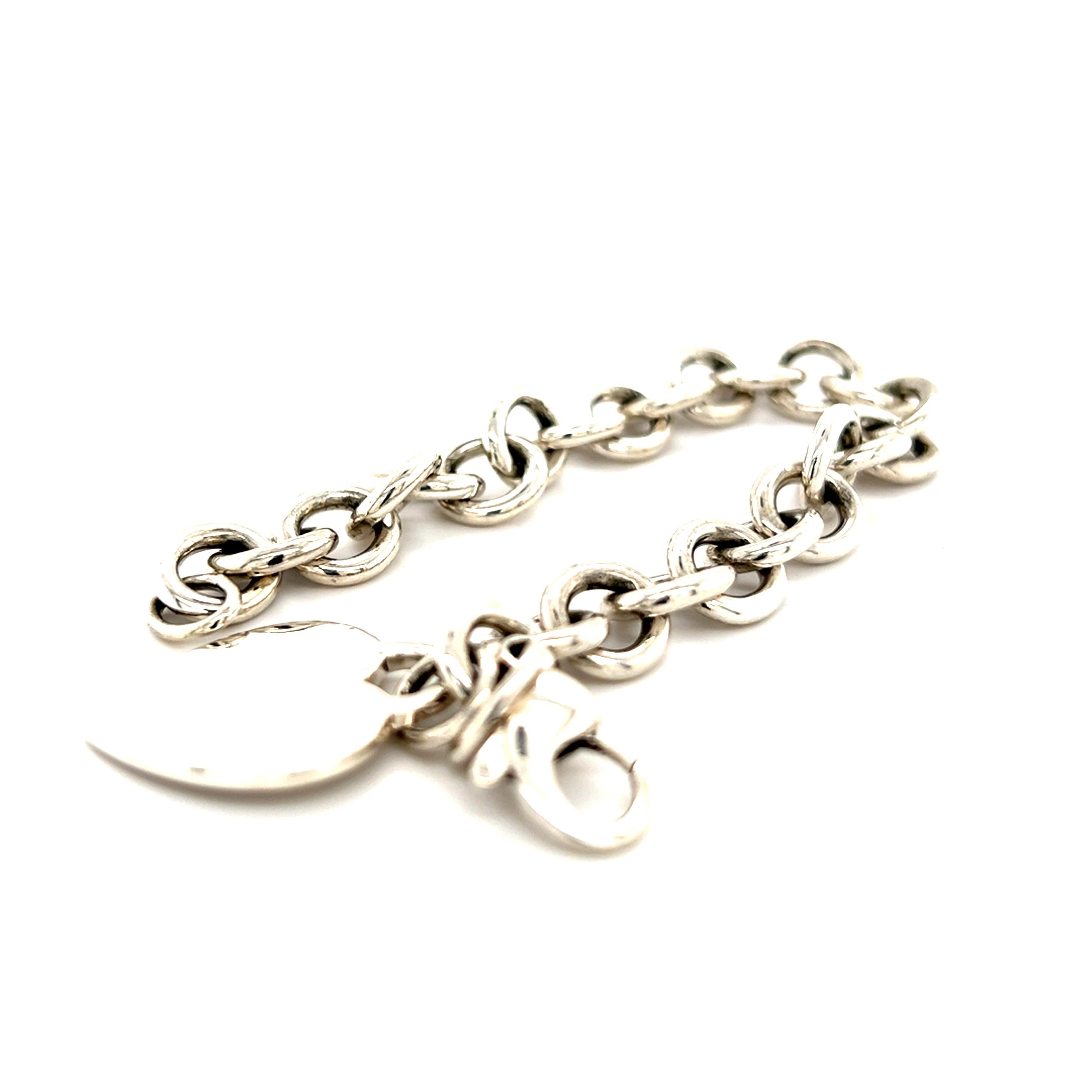 Tiffany & Co Bracelet à breloques Coeur Immobilier en argent sterling 7.5