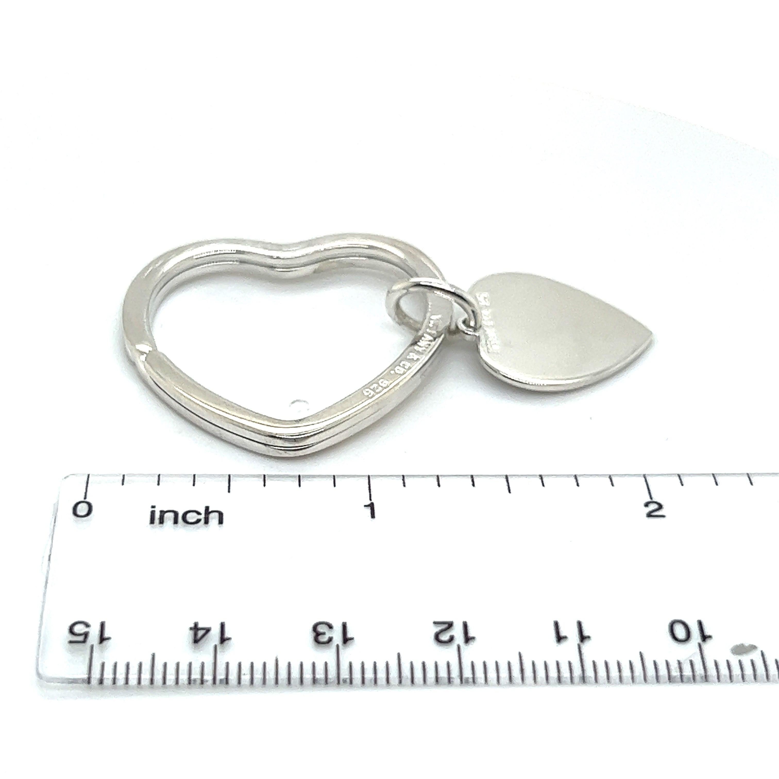 Llavero corazón Tiffany & Co Estate Plata de ley en venta 2