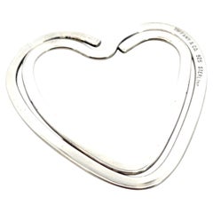 Tiffany & Co Estate Heart Money Clip or Bookmark Sterling Silver 10.3 GR