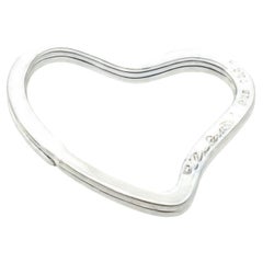 Tiffany & Co Nachlass Herz Geld-Clip oder Bookmark Sterlingsilber