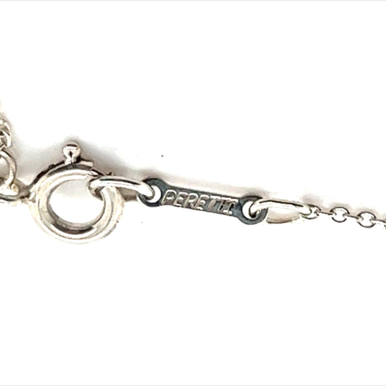 Tiffany & Co Estate Heart Pendant Silver Necklace 17