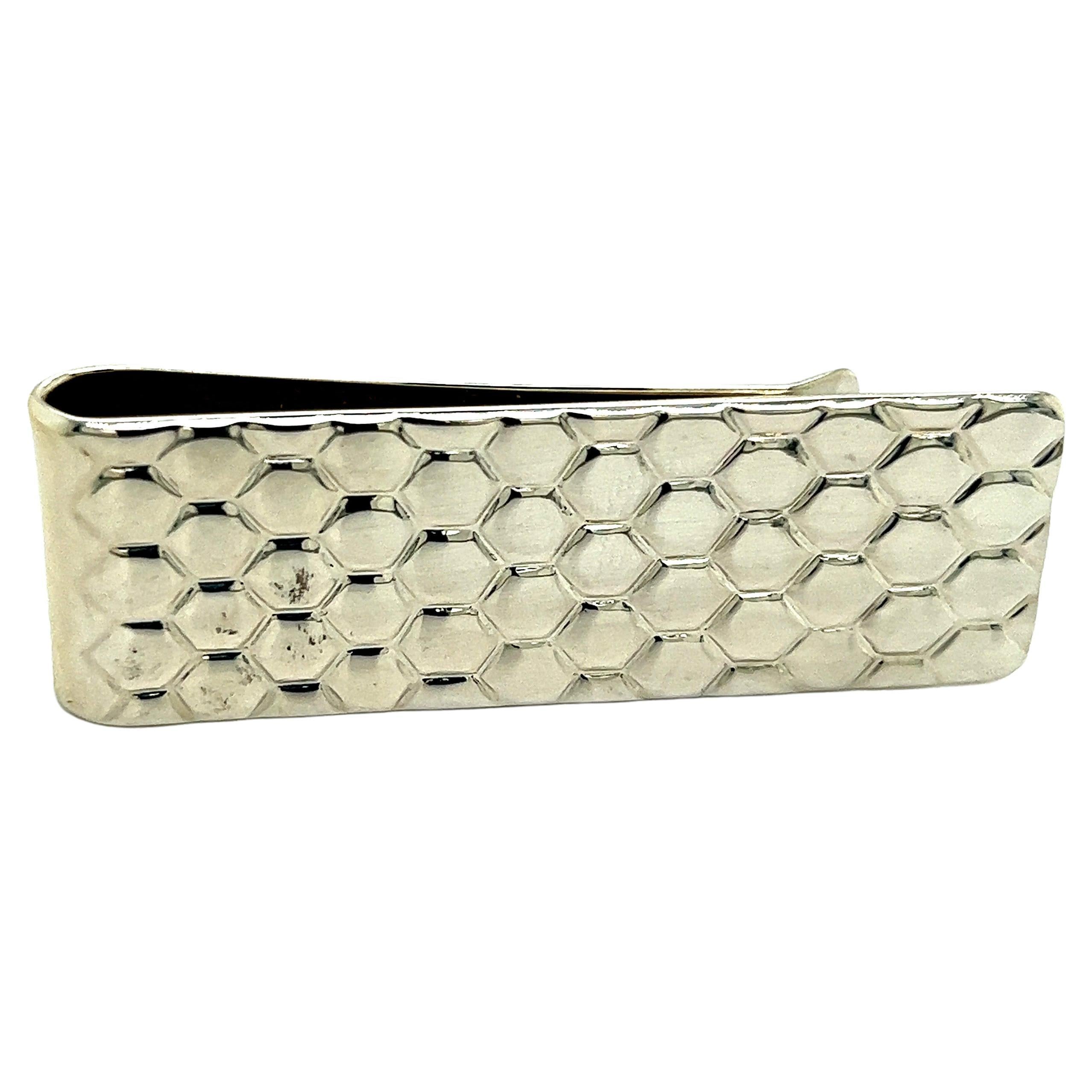 Clip d'argenterie Tiffany & Co Estate Honey Comb Pattern  en vente