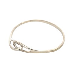 Tiffany & Co Estate Infinity Cuff Bracelet 7" Sterling Silver