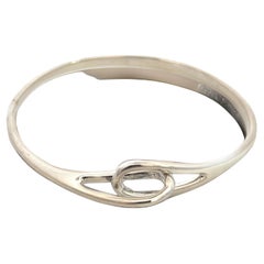 Tiffany & Co Estate Infinity Cuff Bracelet 7" Sterling Silver