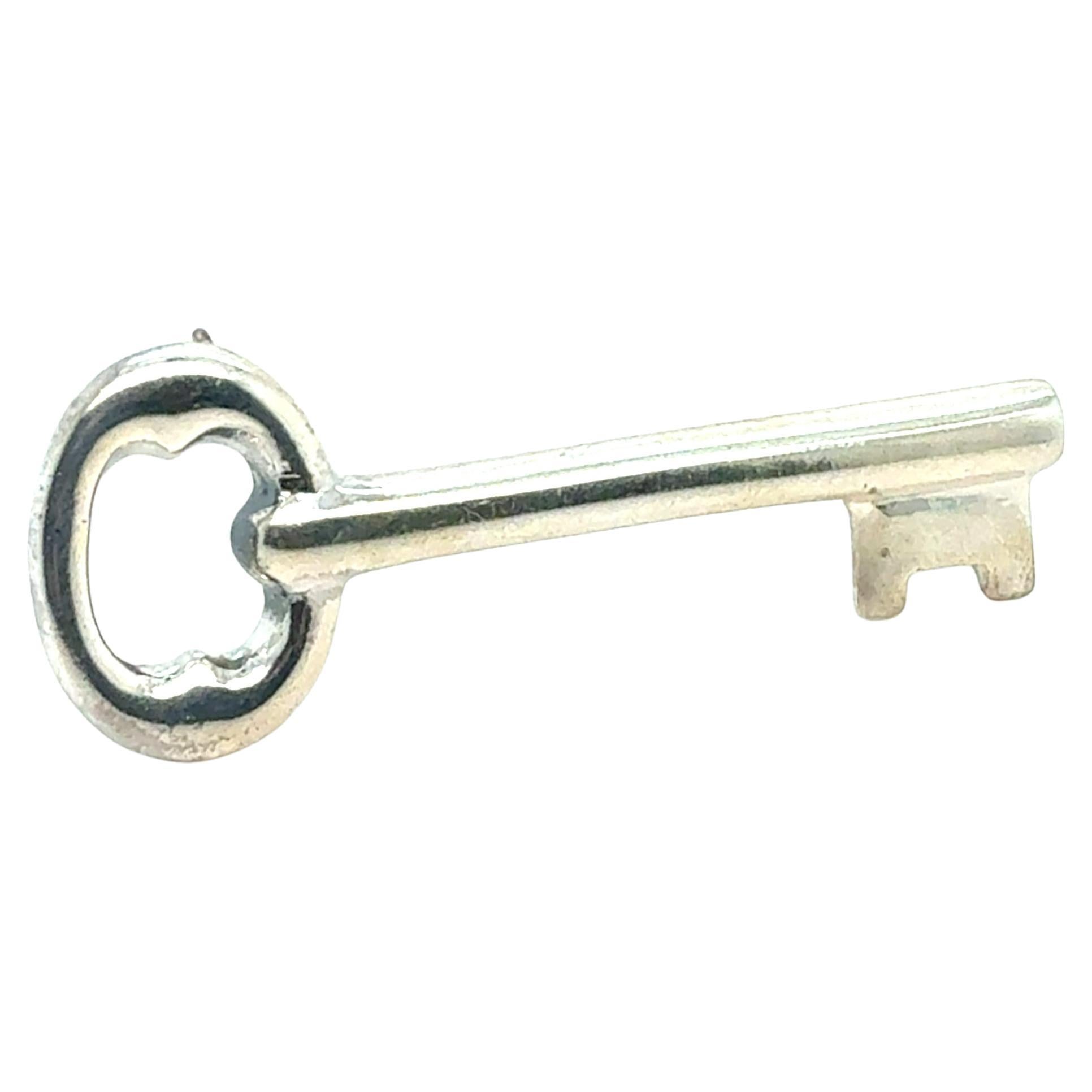 Tiffany 
Co Estate Key Brooch Pin Sterling Silver