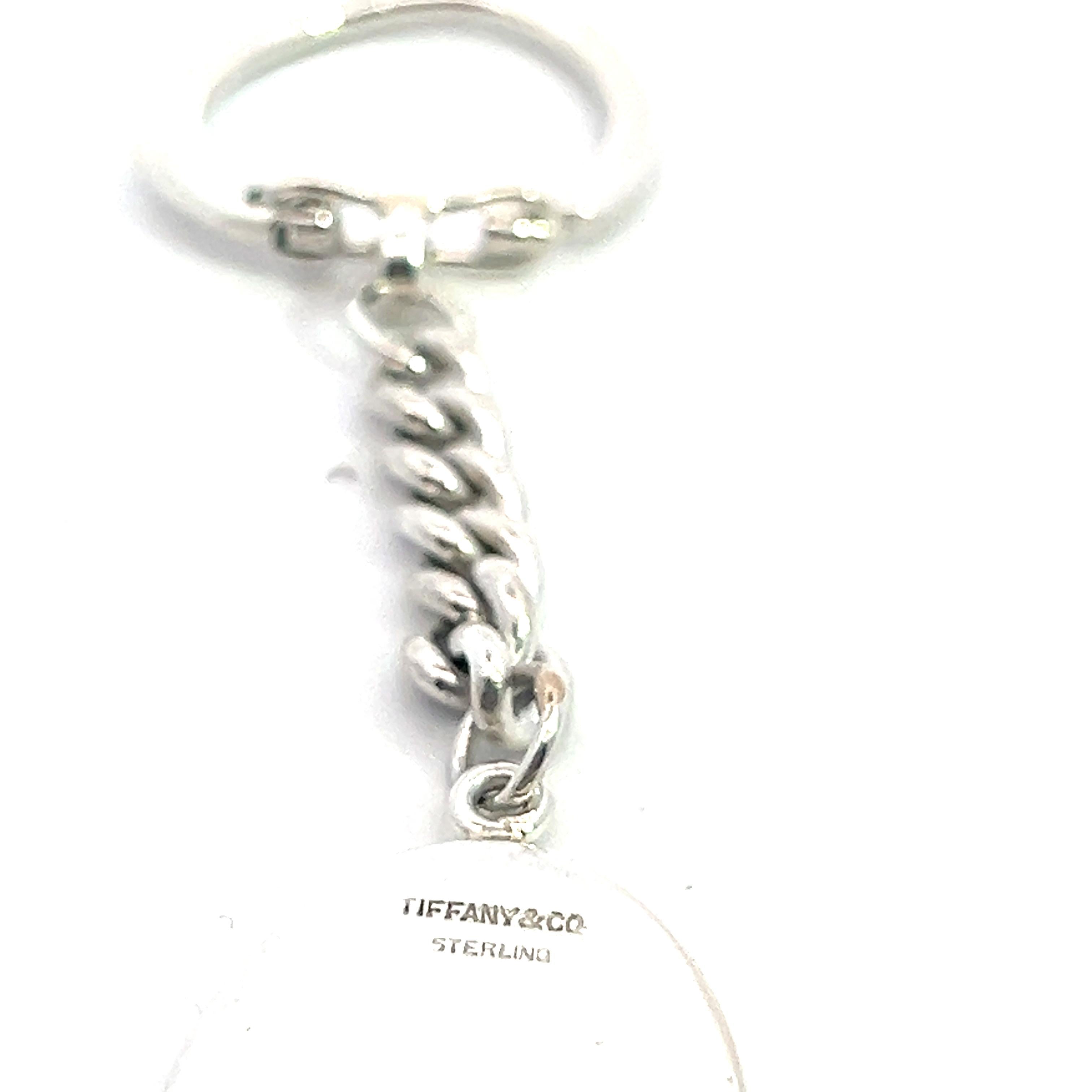Tiffany & Co Estate Keychain Sterling Silver  In Good Condition For Sale In Brooklyn, NY