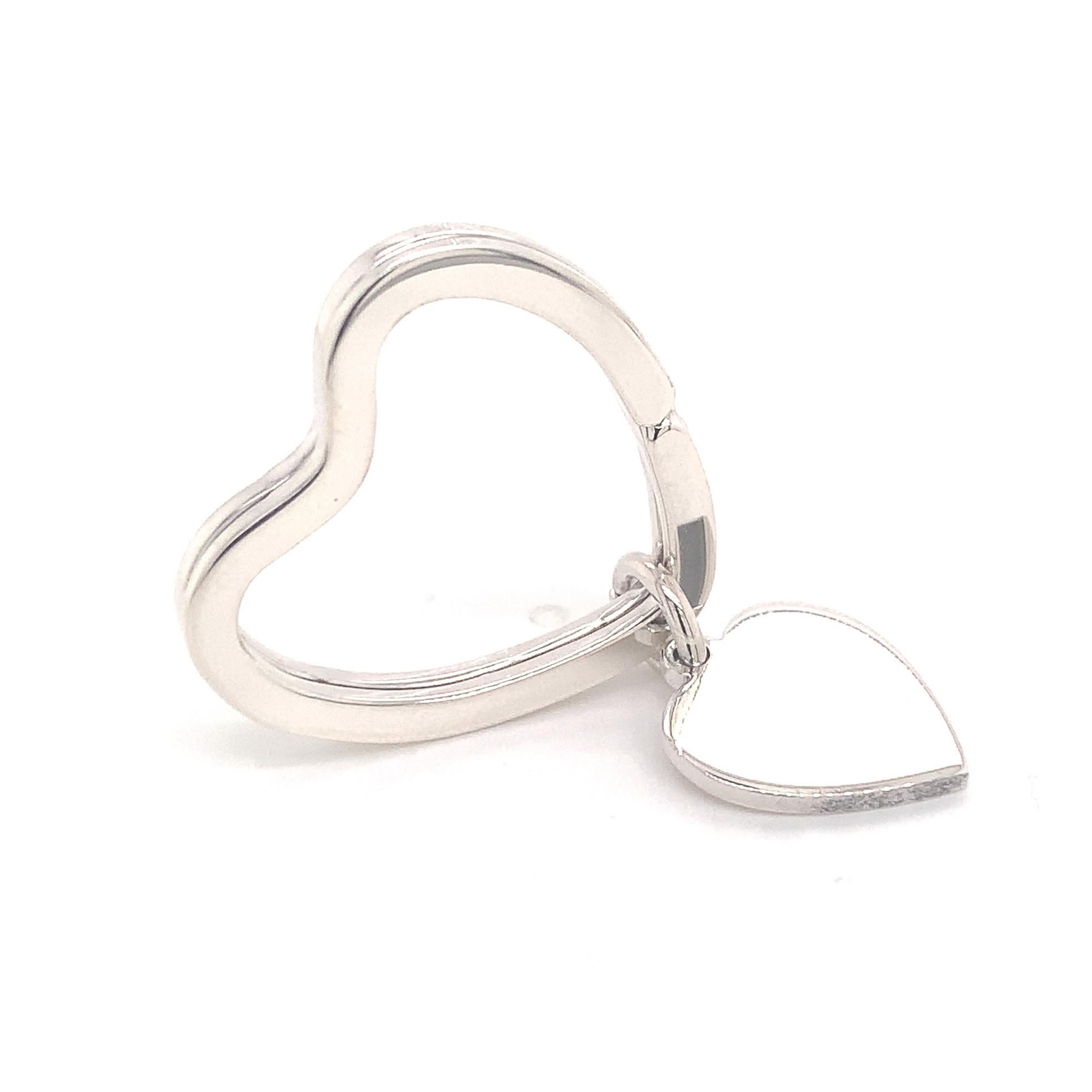 tiffany heart keychain