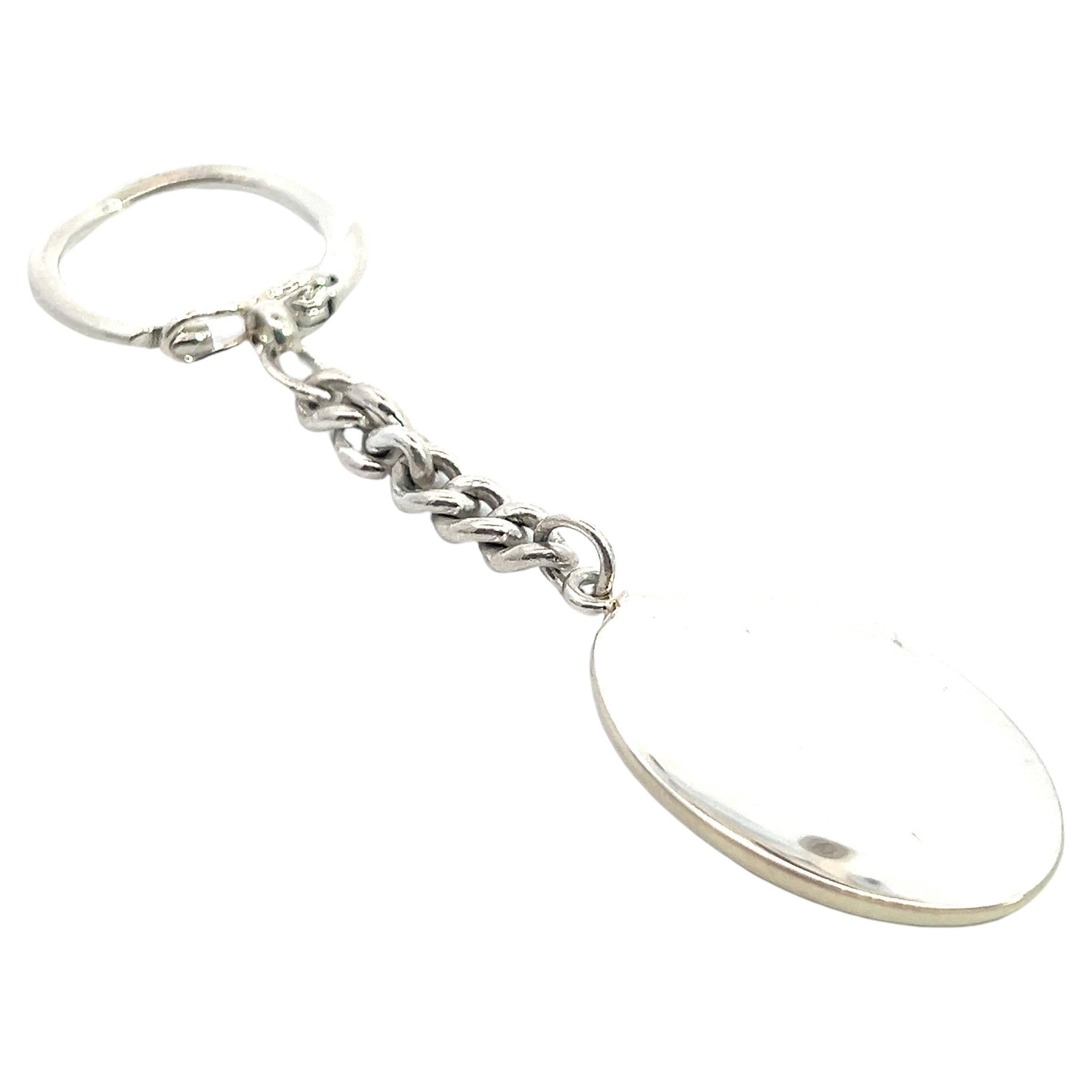 Tiffany & Co Estate Keychain Sterling Silver  For Sale