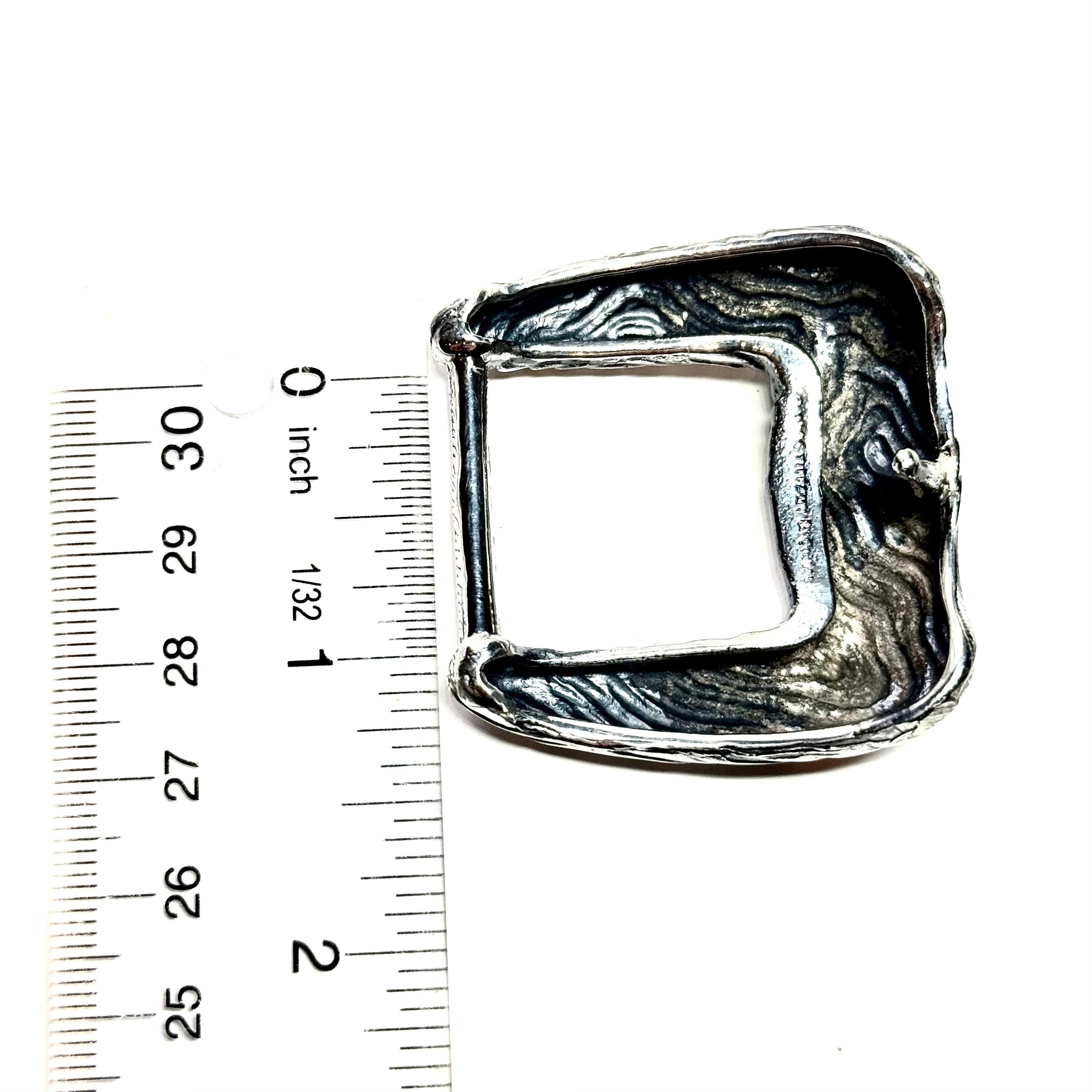 Tiffany & Co Ladies Wood Grain Fashion Belt Buckle Sterling Silver Estate (boucle de ceinture en argent) en vente 7