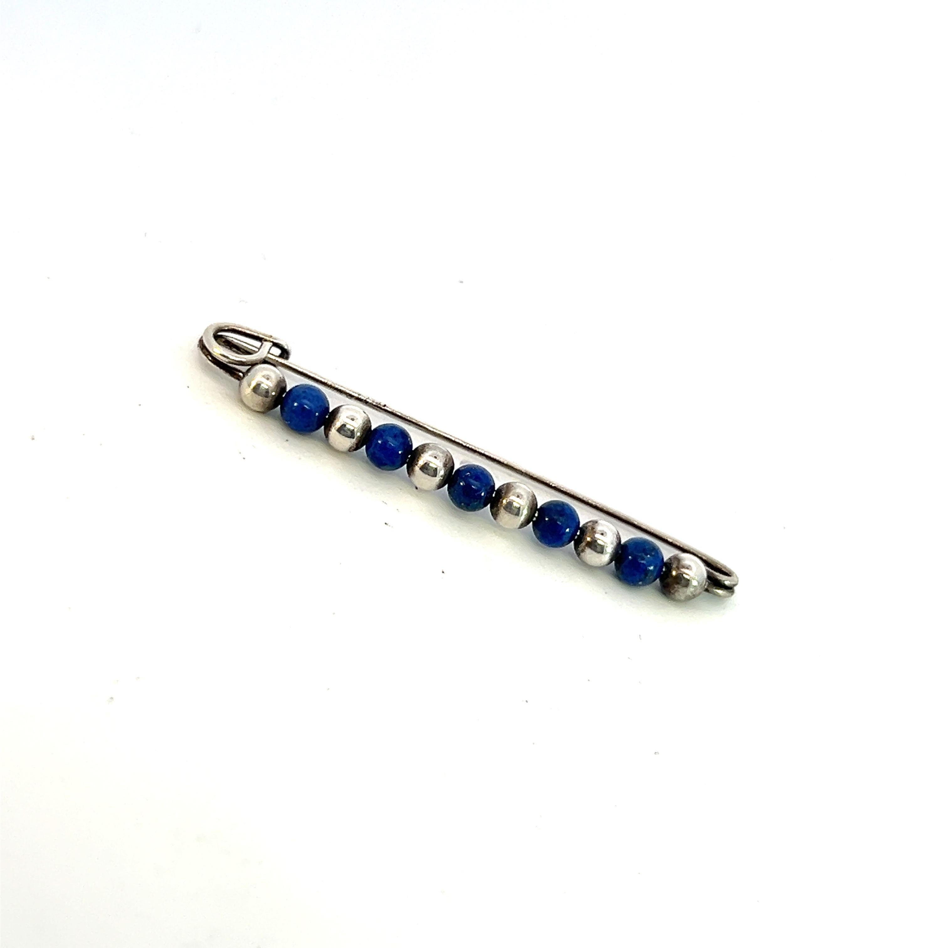 Authentic Tiffany & Co Estate Lapis Bobby Pin Brooch Sterling Silver 9 mm TIF617

This elegant Authentic Tiffany & Co brooch is made of Sterling Silver.

TRUSTED SELLER SINCE 2002

PLEASE SEE OUR HUNDREDS OF POSITIVE FEEDBACKS FROM OUR