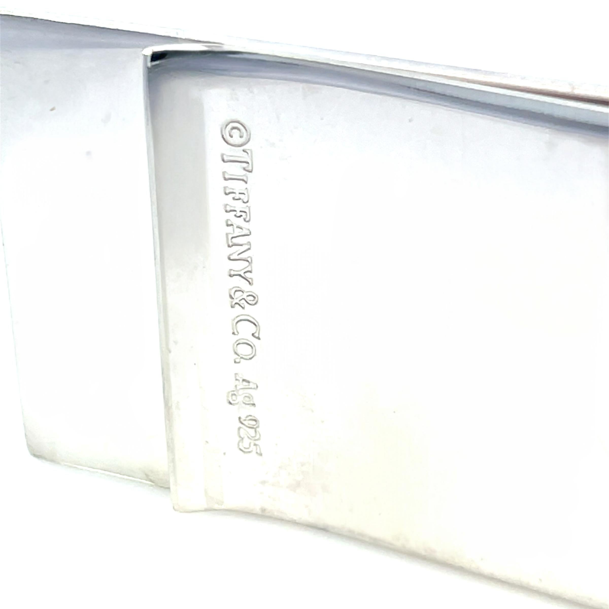 Tiffany & Co Estate Pinza para billetes con gran cantidad de diamantes Plata de ley en venta 3
