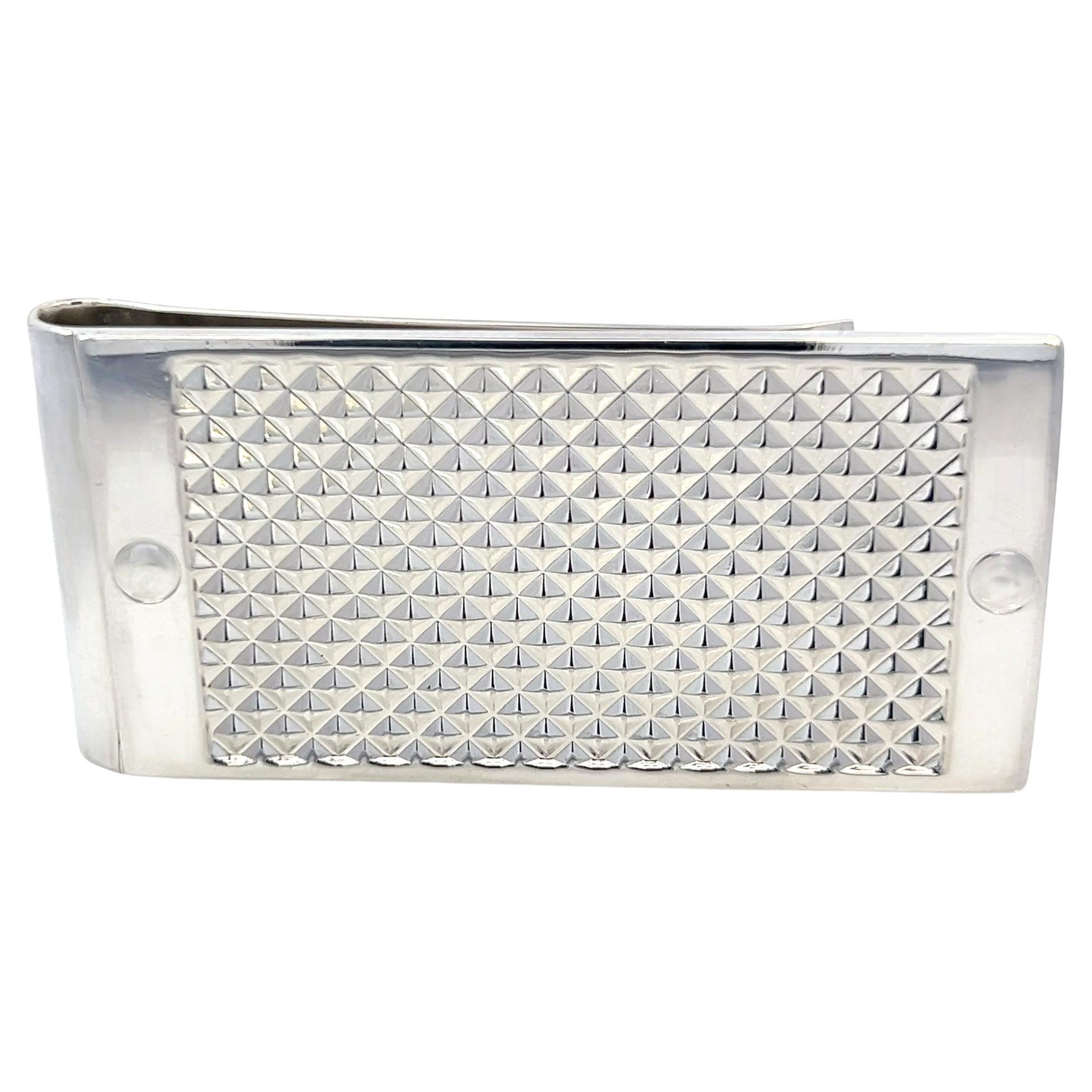 Tiffany & Co Estate Pinza para billetes con gran cantidad de diamantes Plata de ley en venta