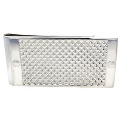 Tiffany & Co. Estate Großer Diamant Pount Geldklammer Sterling Silber
