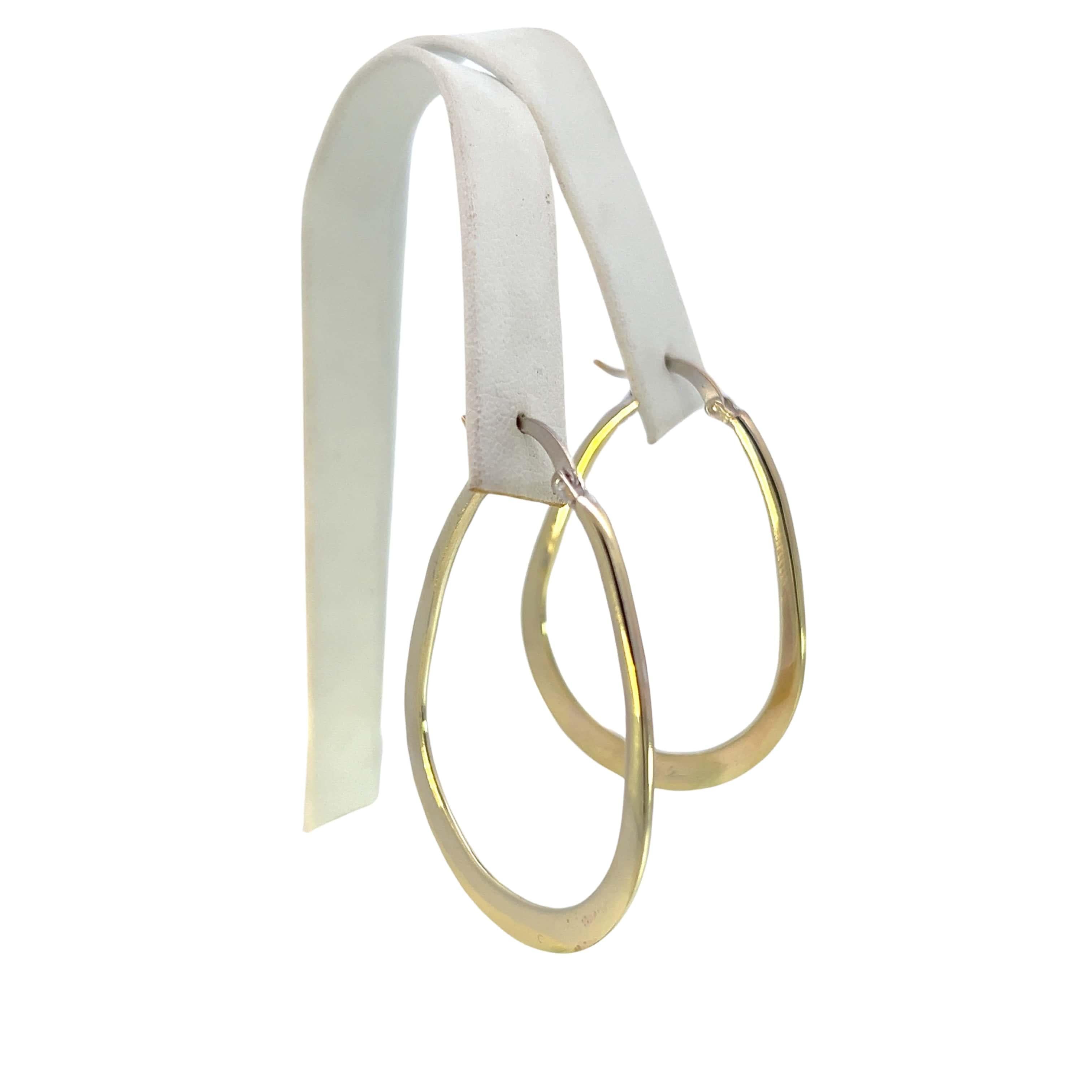 Women's Tiffany & Co Estate Large Hoop Earrings 2