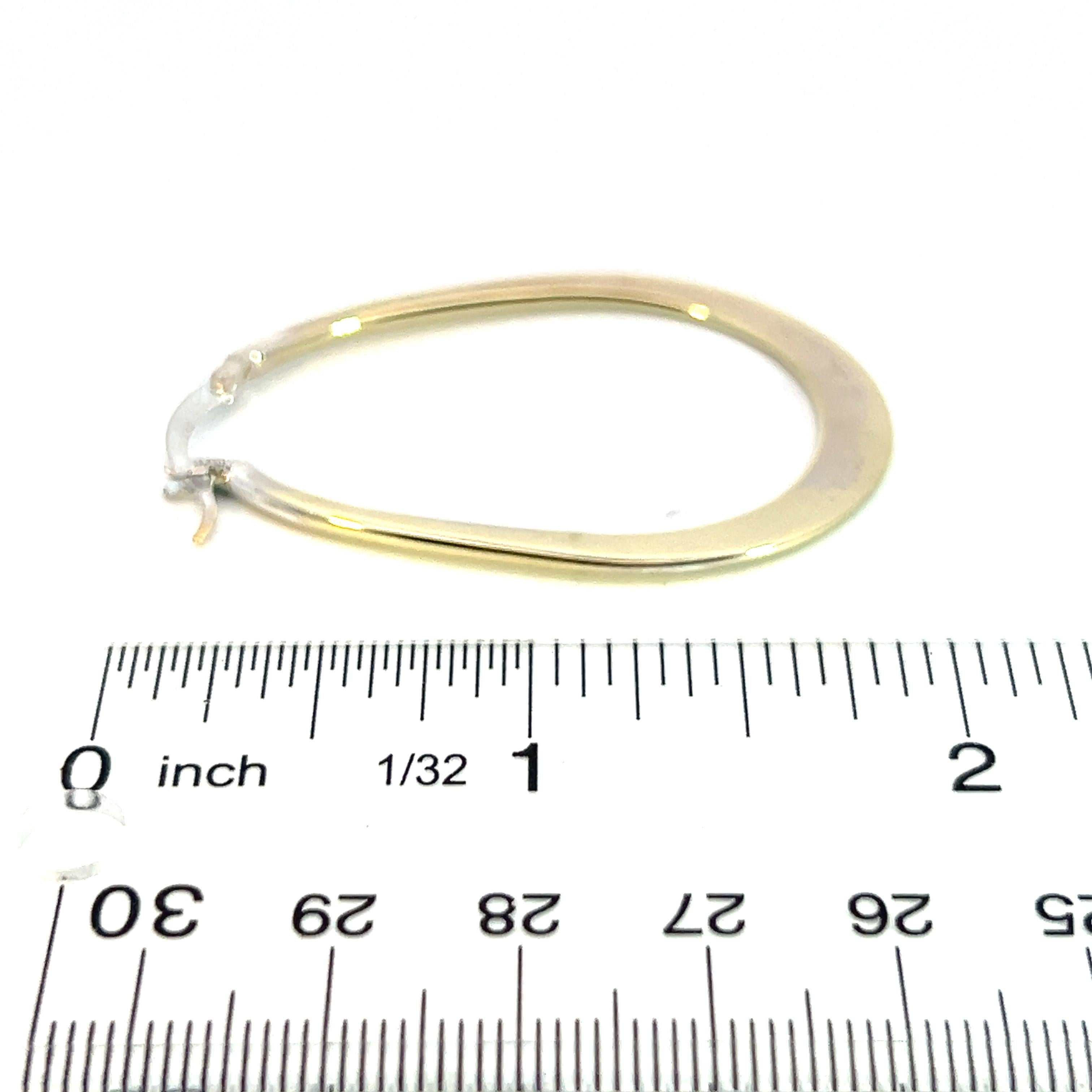 Tiffany & Co Estate Large Hoop Earrings 2