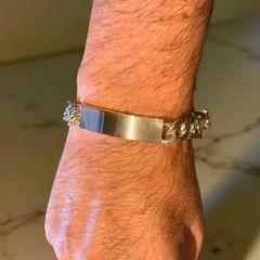 Tiffany & Co Großes Herren ID-Armband aus Sterlingsilber 75 Gramm Nachlass von Tiffany & Co