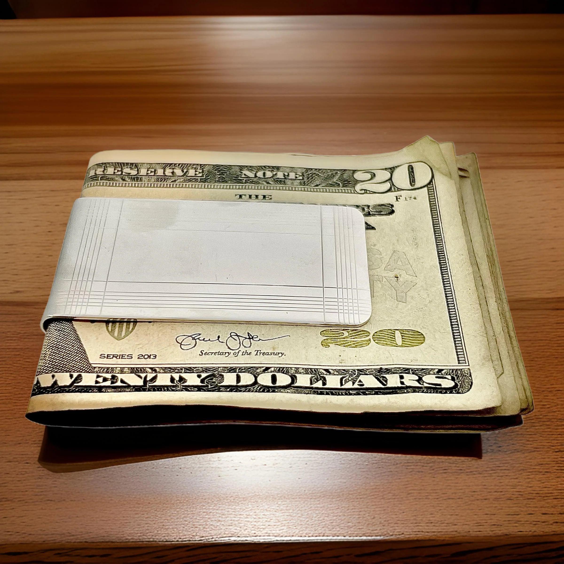 Tiffany & Co Estate Large Money Clip Sterling Silver 7