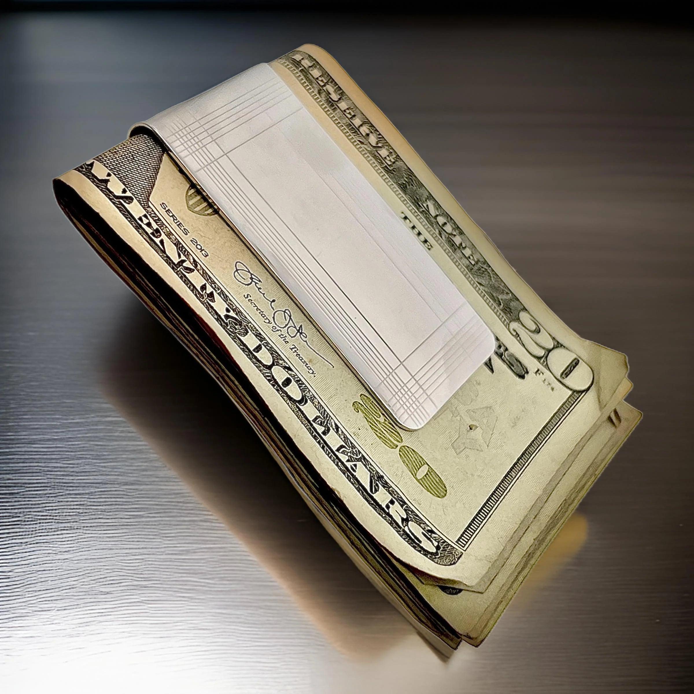Tiffany & Co Estate Large Money Clip Sterling Silver 8