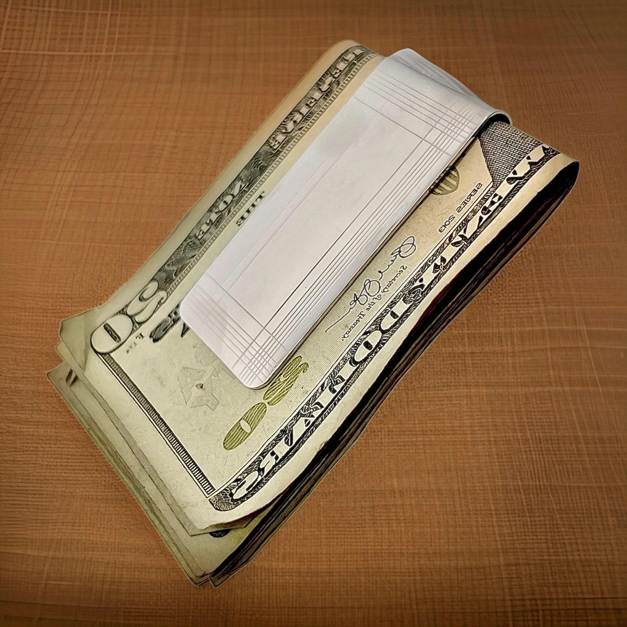 Tiffany & Co Estate Large Money Clip Sterling Silver 4