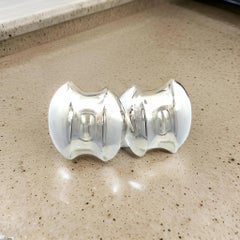 Pendientes abombados grandes Tiffany & Co Estate Plata de ley 6,5 gramos