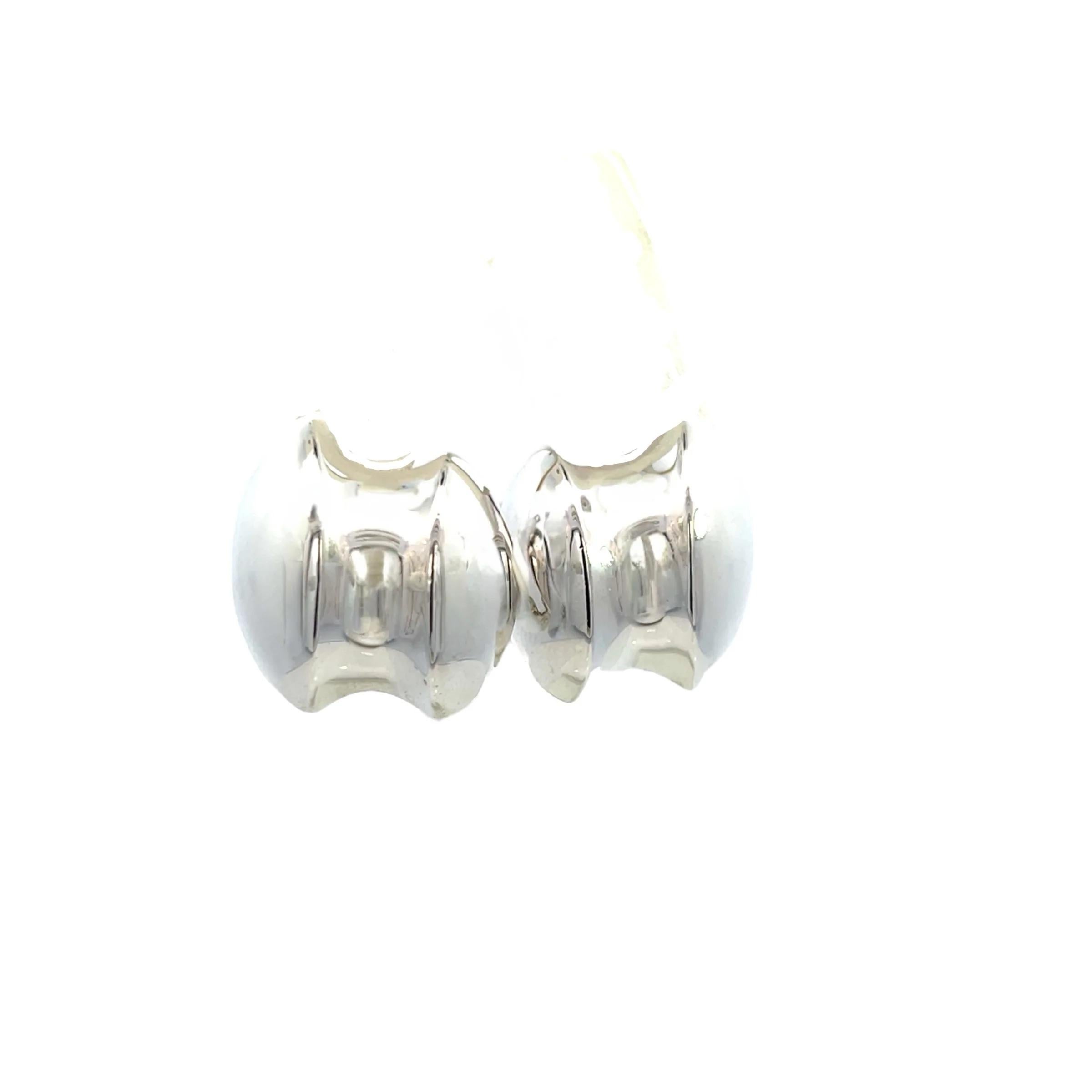 De las mujeres Pendientes abombados grandes Tiffany & Co Estate Plata de ley 6,5 gramos en venta