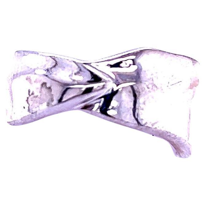 Bague feuille Tiffany & Co, taille 4, argent sterling 5 grammes succession