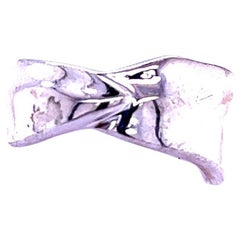 Vintage Tiffany & Co Leaf Ring Size 4 Sterling Silver 5 Grams Estate