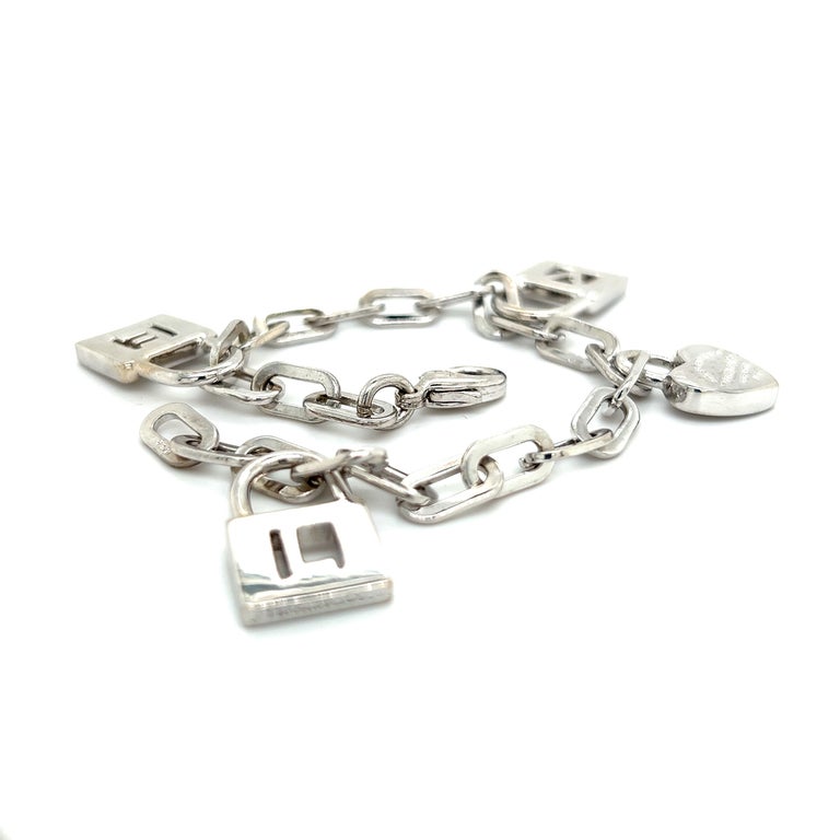 Tiffany and Co Estate Love Bracelet Silver TIF386 For Sale at 1stDibs