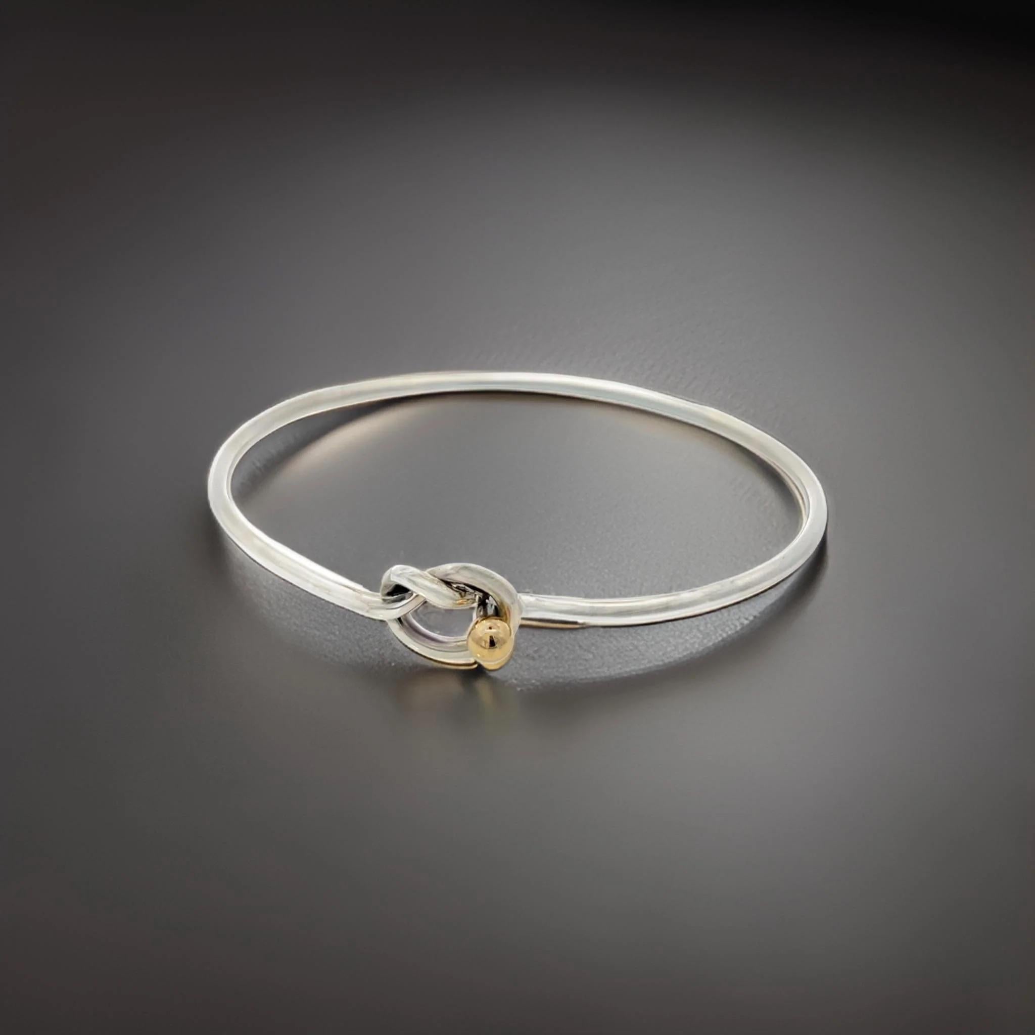 Tiffany & Co Estate Love Knot Bangle 6.5