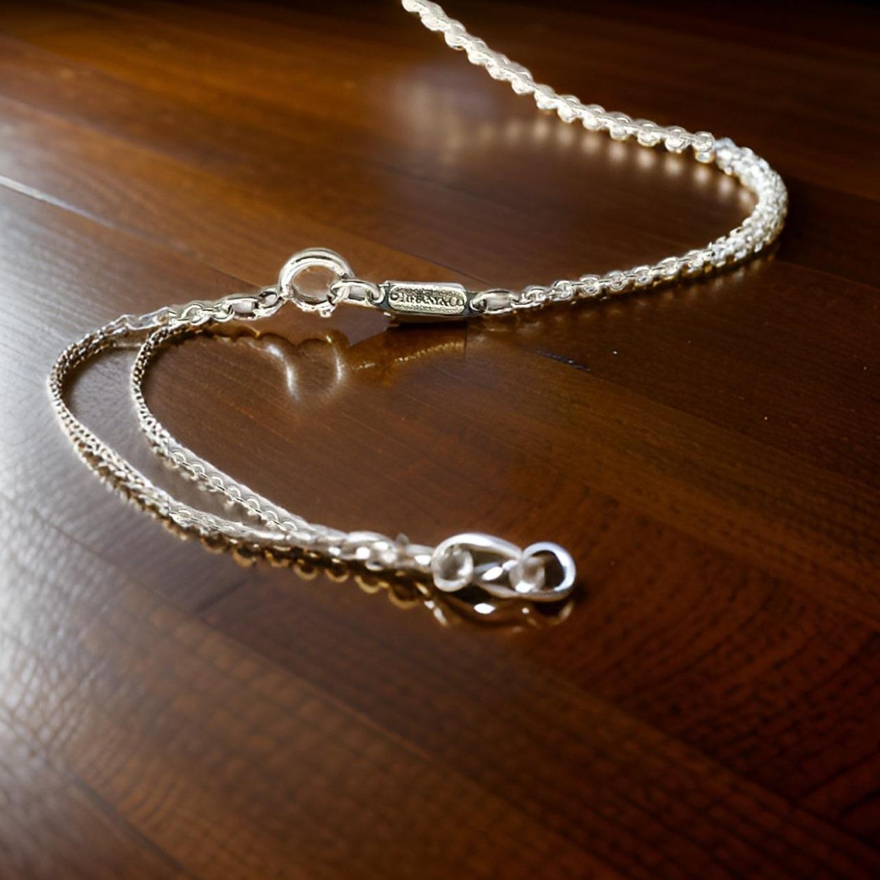 Tiffany & Co Estate Love Knot Necklace 17
