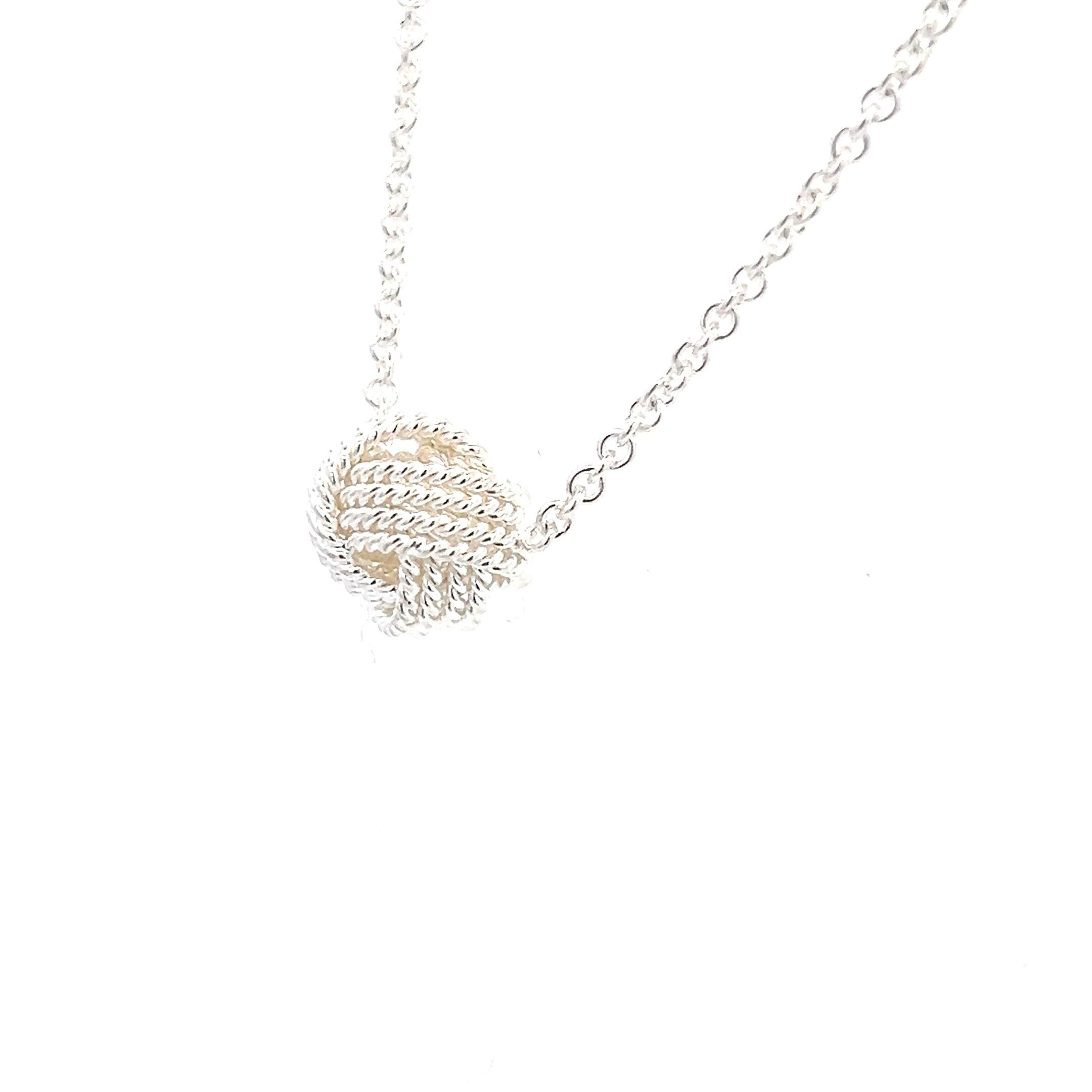 Women's Tiffany & Co Estate Love Knot Necklace 17