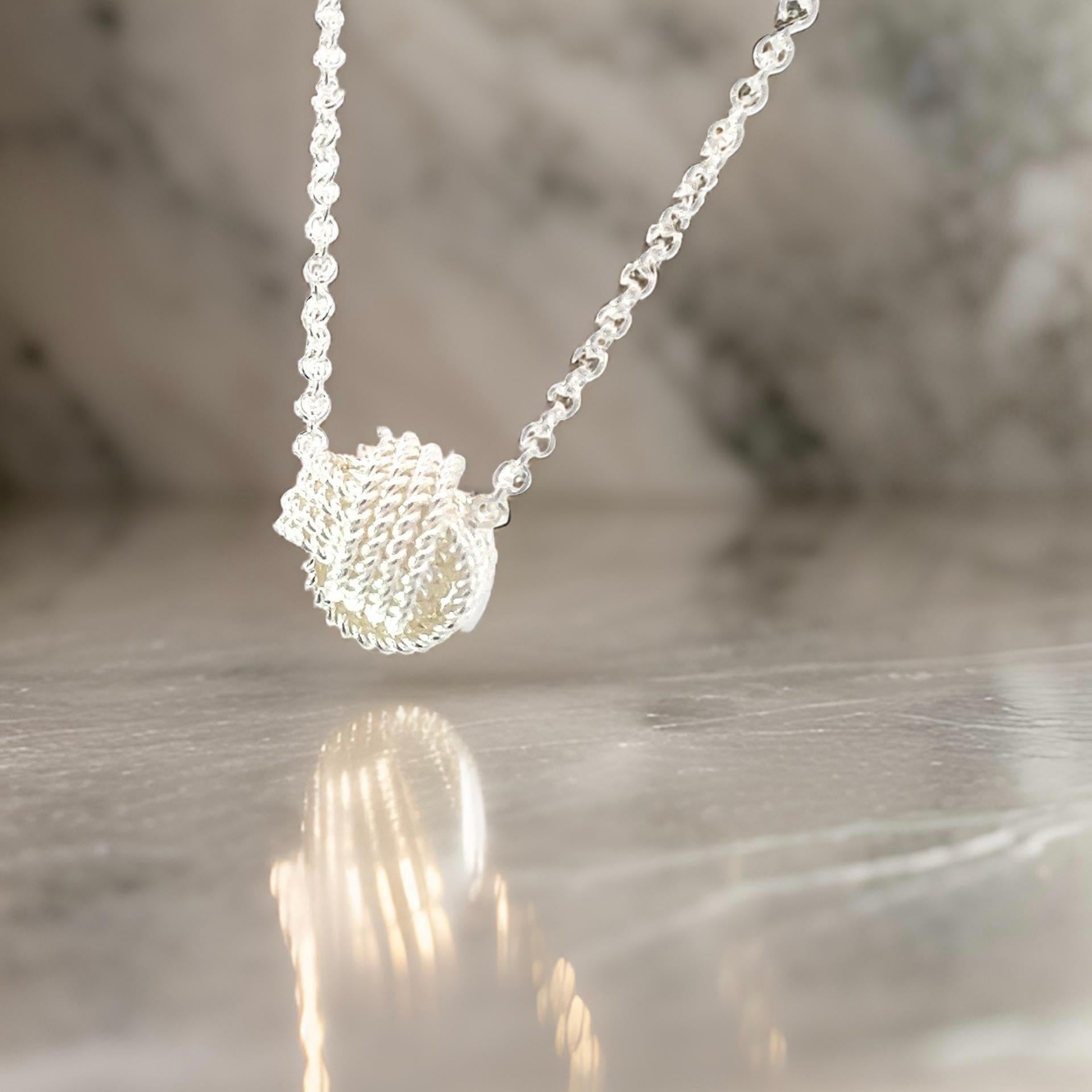 Tiffany & Co Estate Love Knot Necklace 17