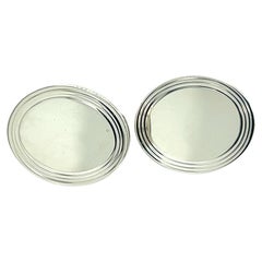 Vintage Tiffany 
Co Estate Men Cufflinks Sterling Silver TIF766