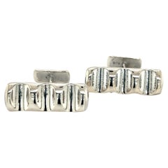 Tiffany & Co Estate Mens Cufflinks By Paloma Picasso Silver