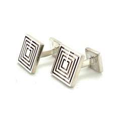 Tiffany & Co Estate Mens Cufflinks Sterling Silver