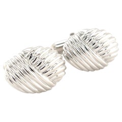 Tiffany 
Co Estate Mens Designed Cufflinks Sterling Silver 9.9 Grams