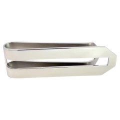 Tiffany & Co Estate Mens Money Clip Stainless Steel