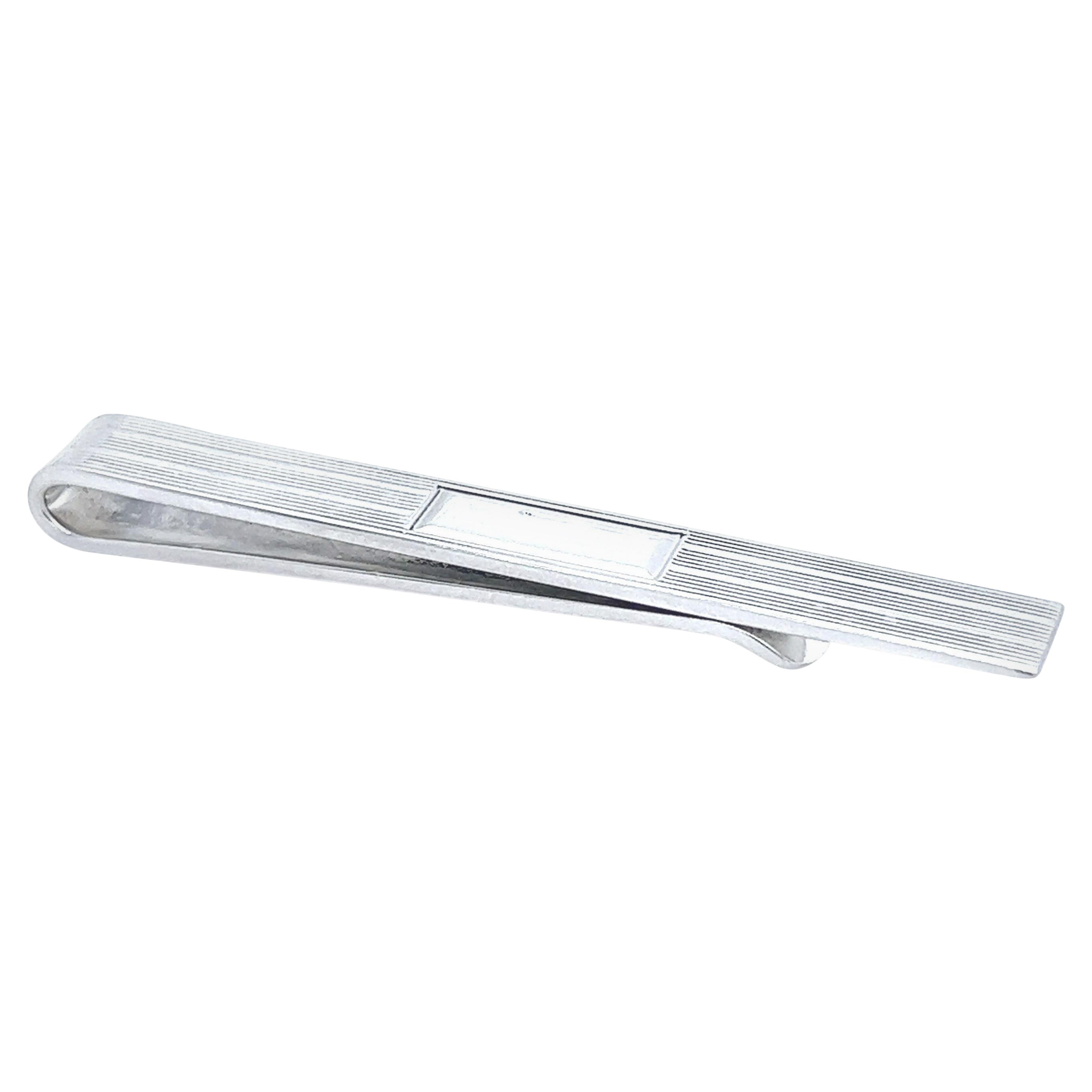 Tiffany & Co Estate Mens Tie Clip Silver