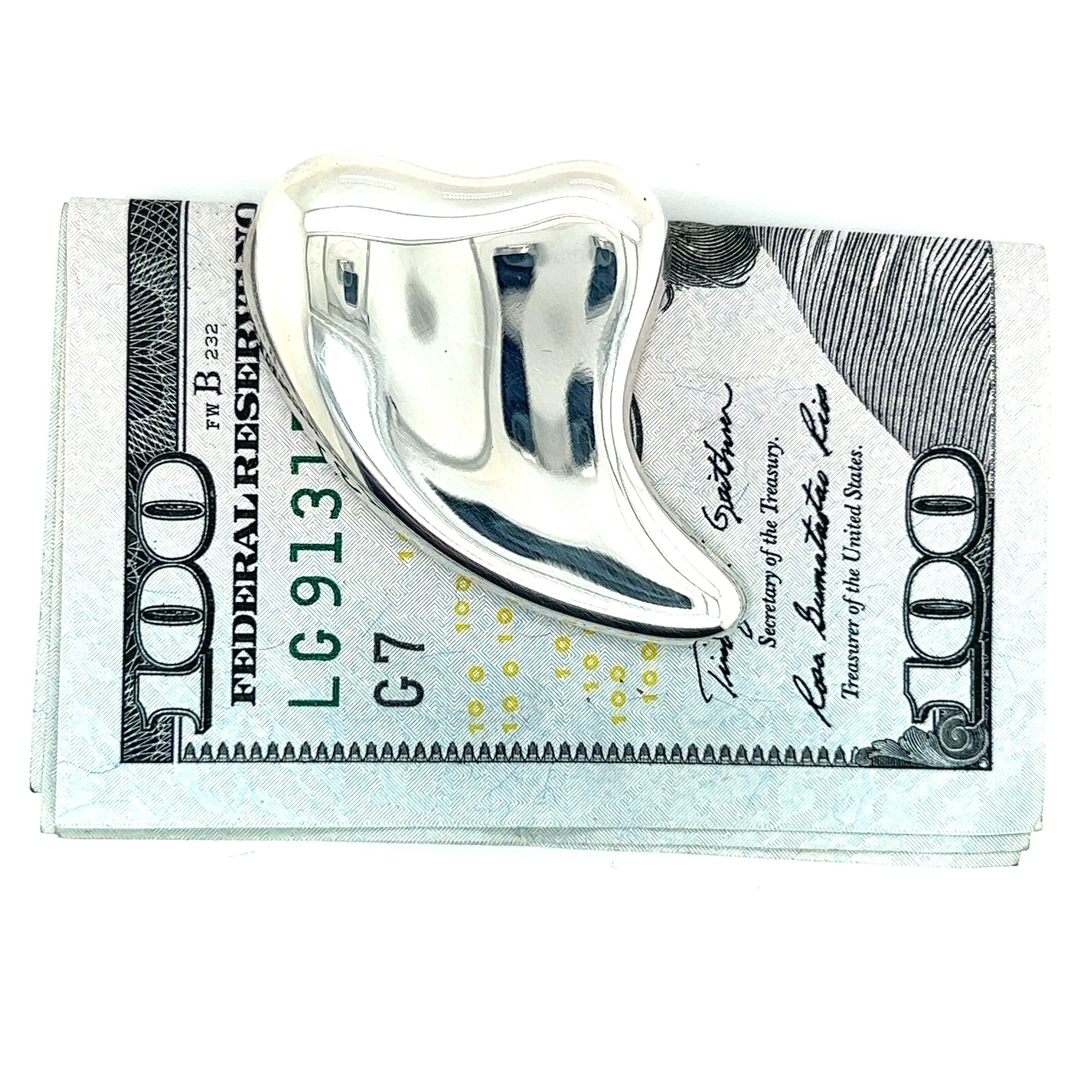 tiffany money clip silver