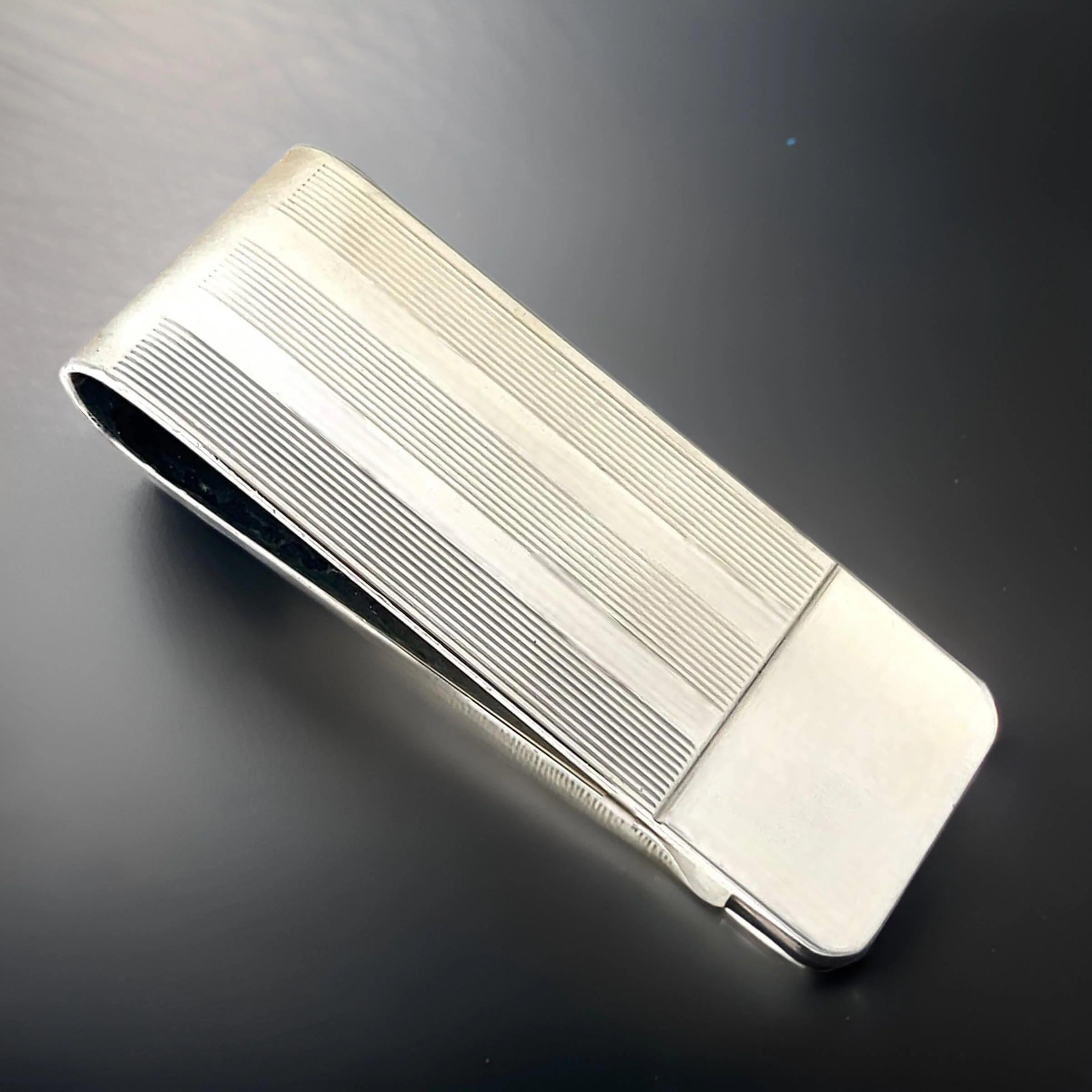Tiffany & Co Estate Money Clip Sterling Silver For Sale 6